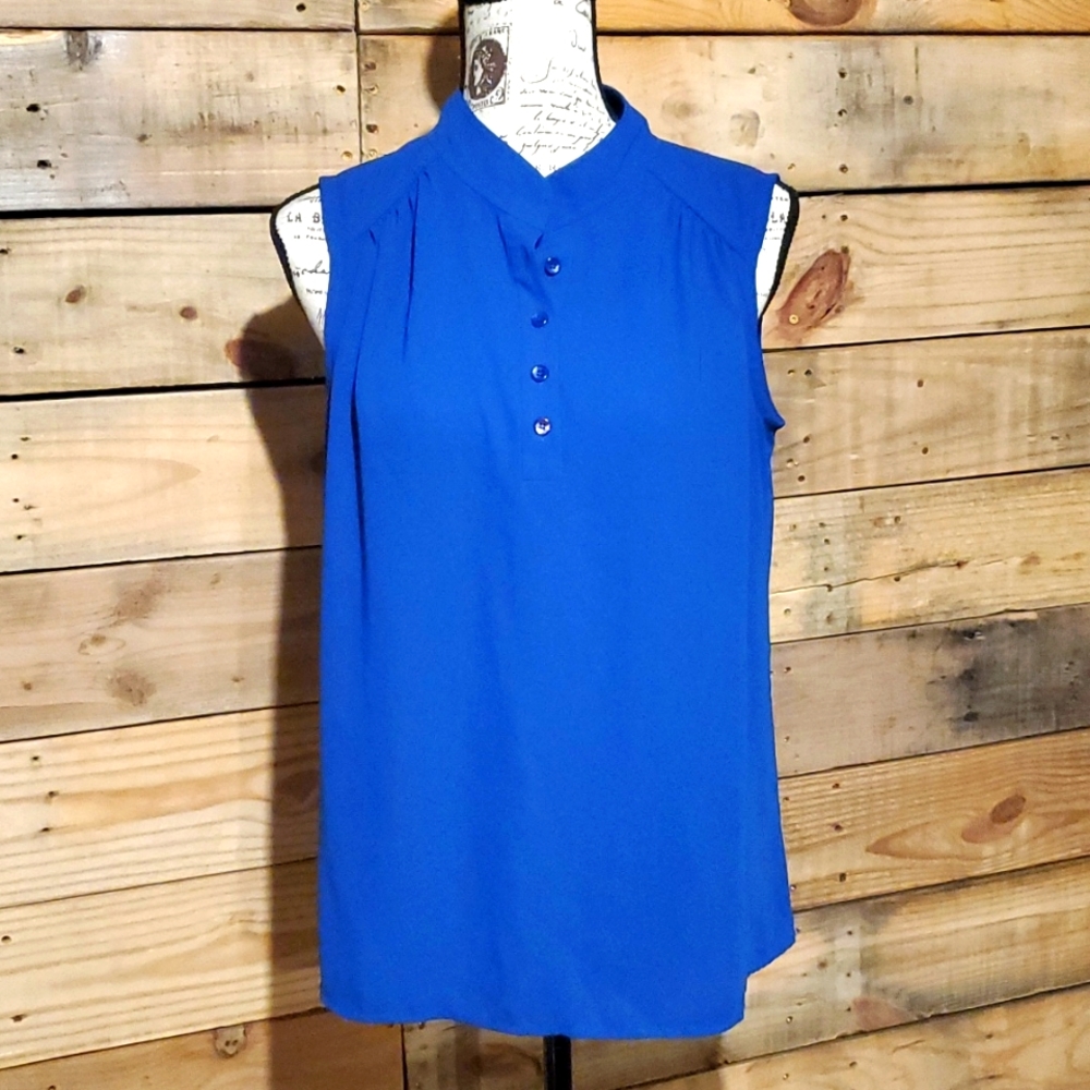 Royal blue 💙 sleeveless Susan Graver shirt